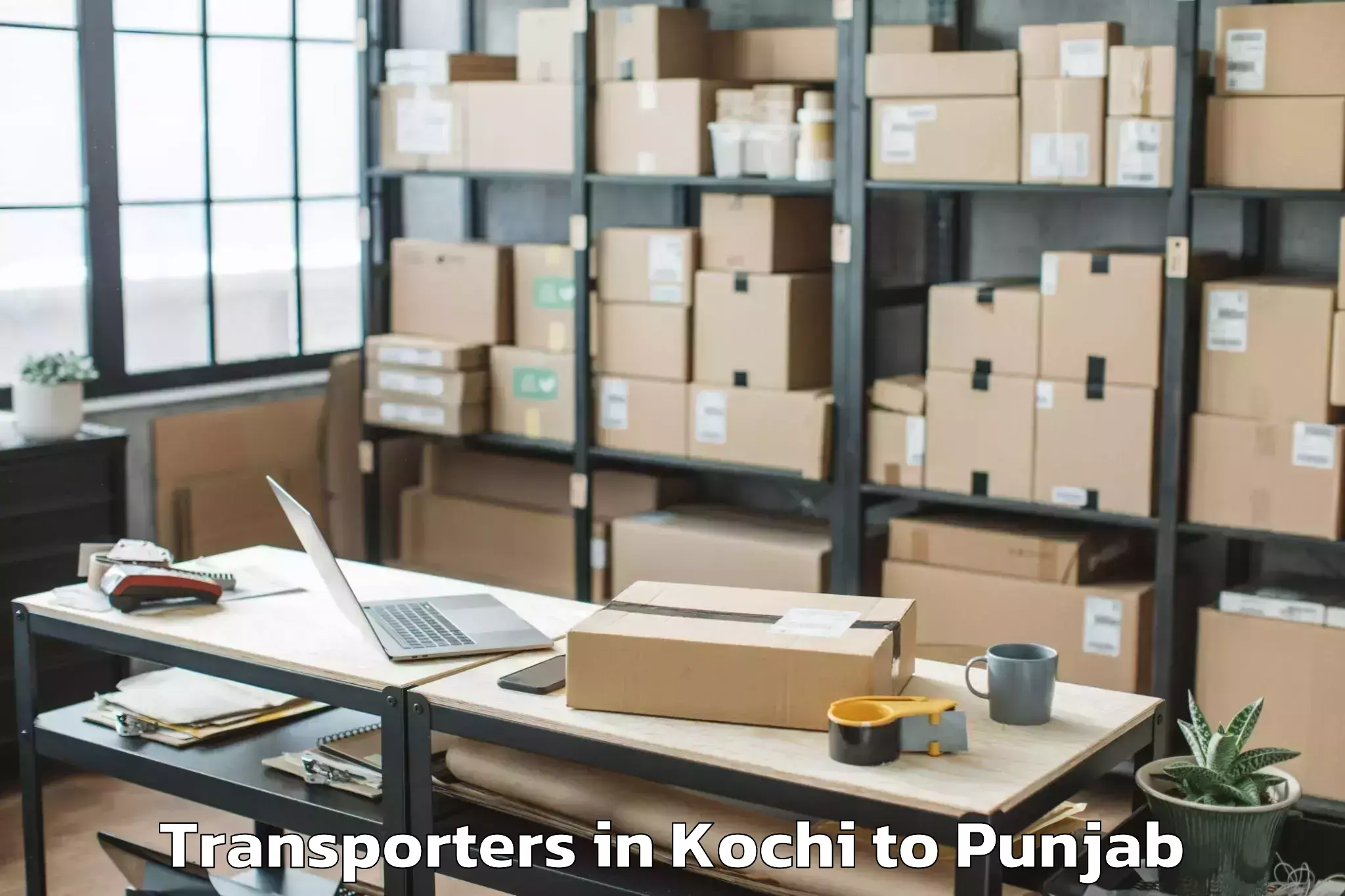 Book Kochi to Rayat Bahra University Kharar Transporters